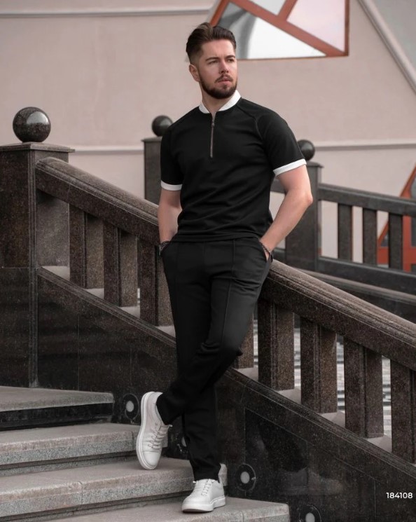 Men's Premium Short Sleeve & Pant Suit's PS3-B